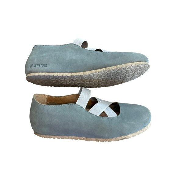 Birkenstock Santa Ana Ballet Flat Nubuck Leather Womens Shoes 39 / 8 8.5 Narrow - Picture 4 of 6